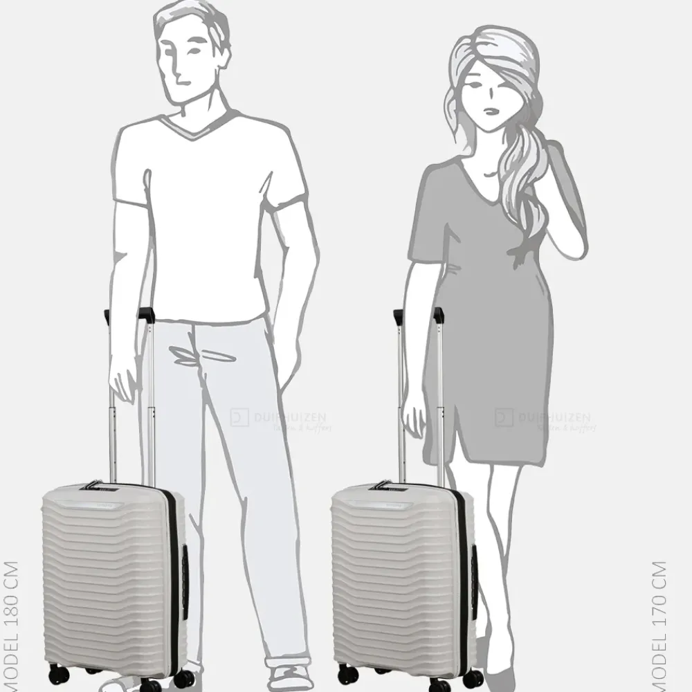 Handbagage Koffers^Samsonite Upscape handbagage koffer 55 cm expandable cloud white