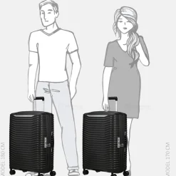 Reiskoffers^Samsonite Upscape koffer 68 cm black