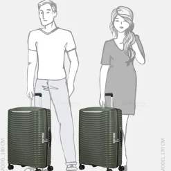 Reiskoffers^Samsonite Upscape koffer 68 cm climbing ivy