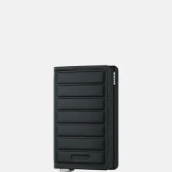 Pasjeshouders | Heren Portemonnees^Secrid Inox pasjeshouder emboss lines inox black