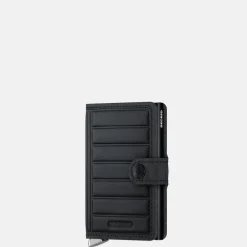 Pasjeshouders | Heren Portemonnees^Secrid Miniwallet Inox Emboss Lines pasjeshouder black
