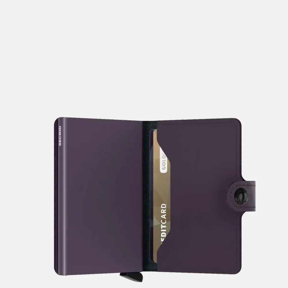 Pasjeshouders | Heren Portemonnees^Secrid Miniwallet matte dark purple