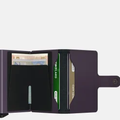 Pasjeshouders | Heren Portemonnees^Secrid Miniwallet matte dark purple