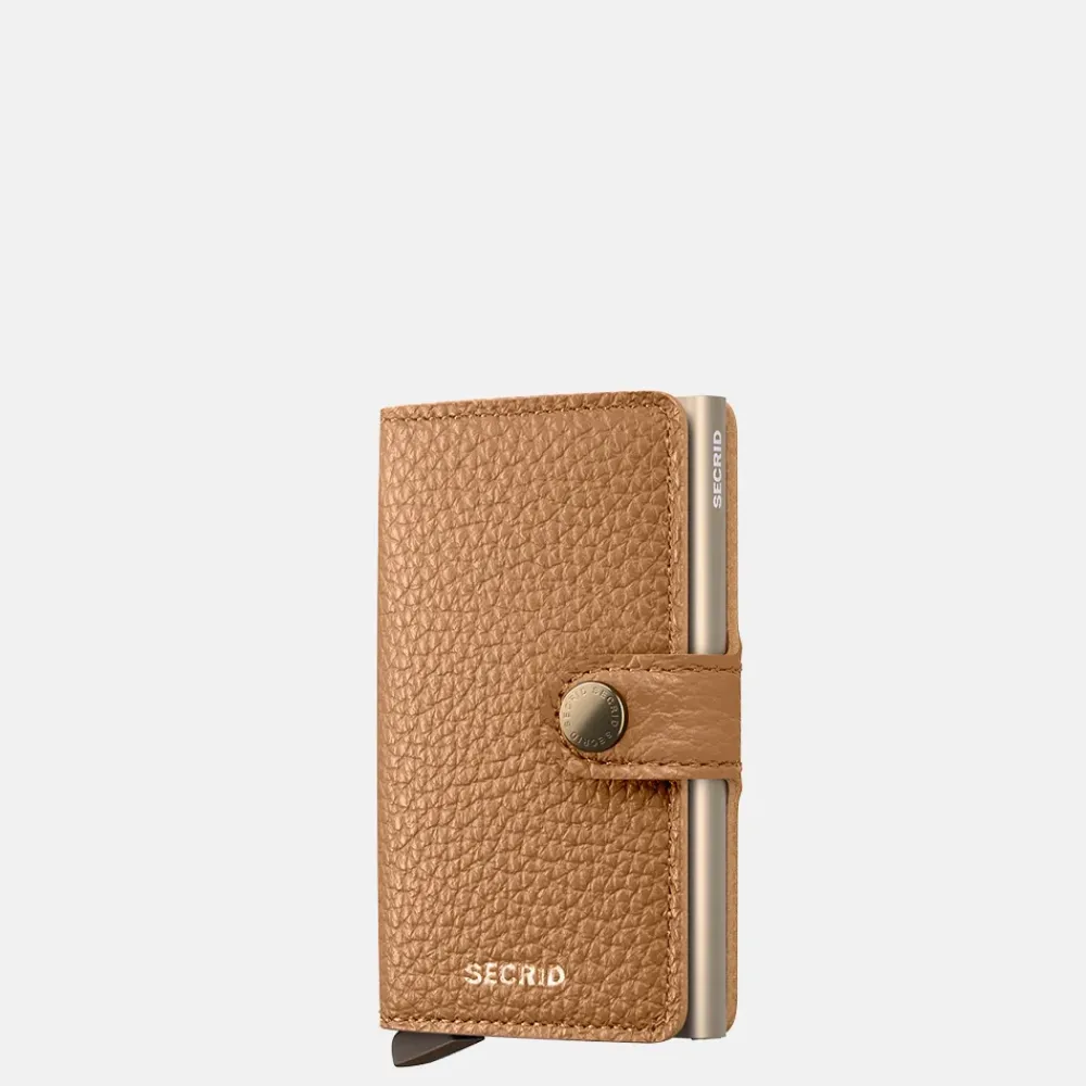 Heren Portemonnees | Gepersonaliseerde Portemonnees^Secrid Miniwallet pasjeshouder pebble cappucino