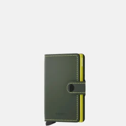 Pasjeshouders | Heren Portemonnees^Secrid Miniwallet pasjeshouder matte green & lime