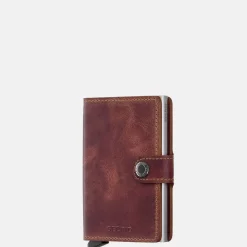 Pasjeshouders | Heren Portemonnees^Secrid Miniwallet pasjeshouder brown vintage
