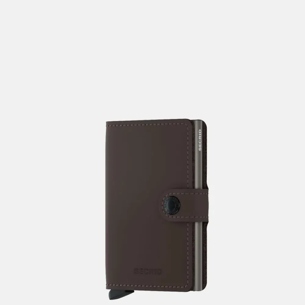 Pasjeshouders | Heren Portemonnees^Secrid Miniwallet pasjeshouder matte truffle