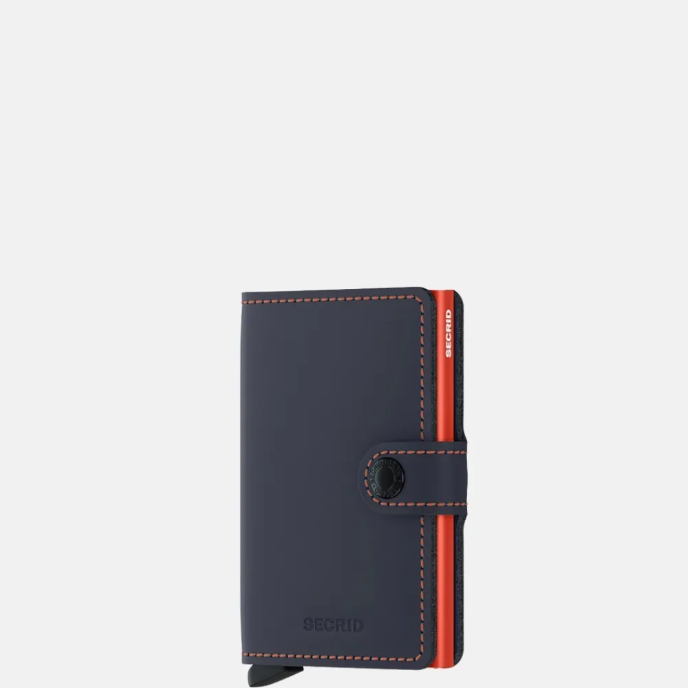 Pasjeshouders | Heren Portemonnees^Secrid Miniwallet pasjeshouder matte night blue & orange