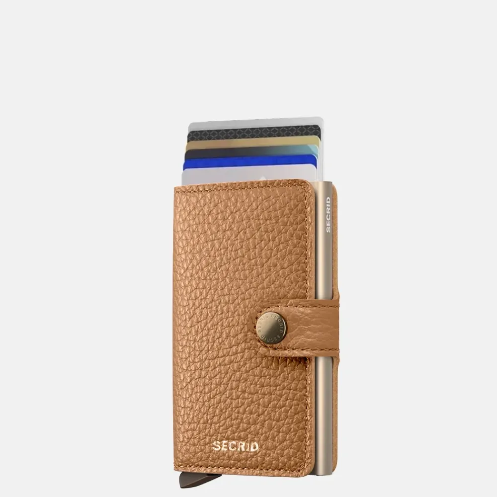 Heren Portemonnees | Gepersonaliseerde Portemonnees^Secrid Miniwallet pasjeshouder pebble cappucino