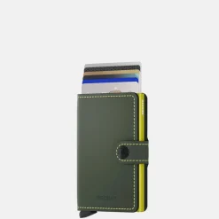 Pasjeshouders | Heren Portemonnees^Secrid Miniwallet pasjeshouder matte green & lime