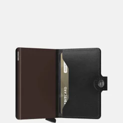 Pasjeshouders | Heren Portemonnees^Secrid Miniwallet pasjeshouder original black-brown
