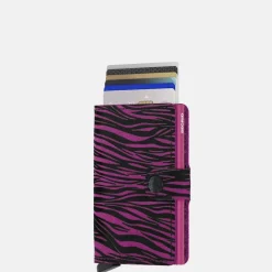 Pasjeshouders | Heren Portemonnees^Secrid Miniwallet pasjeshouder zebra fuchsia