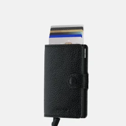 Pasjeshouders | Heren Portemonnees^Secrid Miniwallet pasjeshouder Veg Black Black