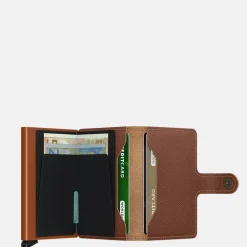 Pasjeshouders | Heren Portemonnees^Secrid Miniwallet pasjeshouder saffiano caramel