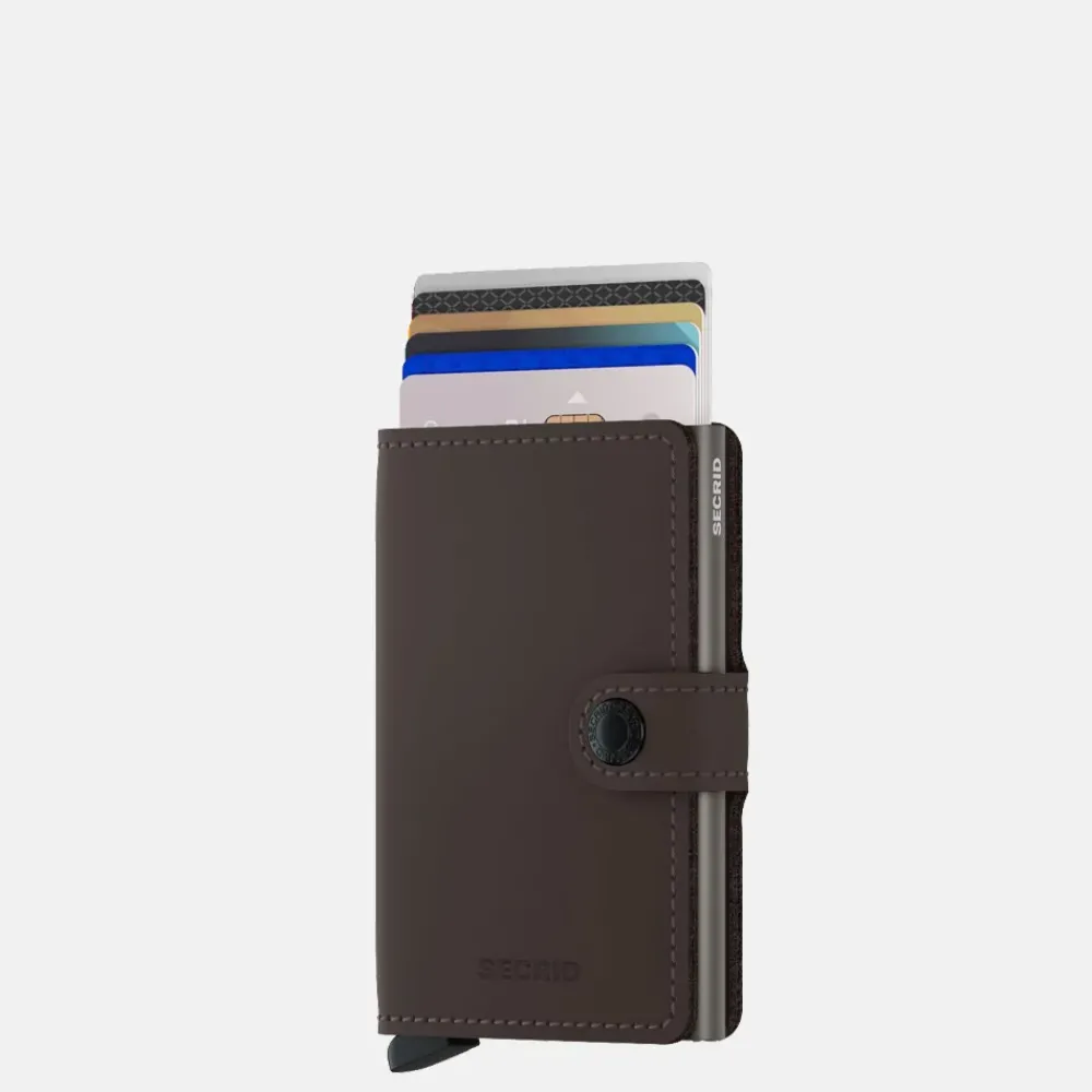 Pasjeshouders | Heren Portemonnees^Secrid Miniwallet pasjeshouder matte truffle