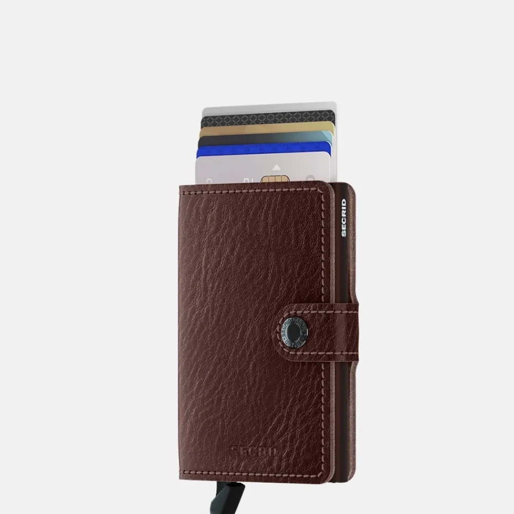 Pasjeshouders | Heren Portemonnees^Secrid Miniwallet pasjeshouder Veg espresso brown