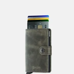 Pasjeshouders | Gepersonaliseerde Portemonnees^Secrid Miniwallet pasjeshouder vintage olive-black
