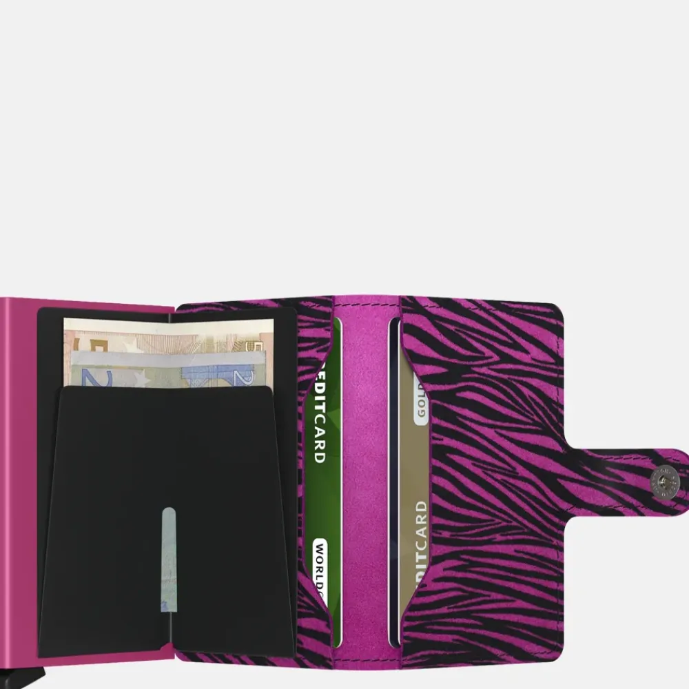 Pasjeshouders | Heren Portemonnees^Secrid Miniwallet pasjeshouder zebra fuchsia