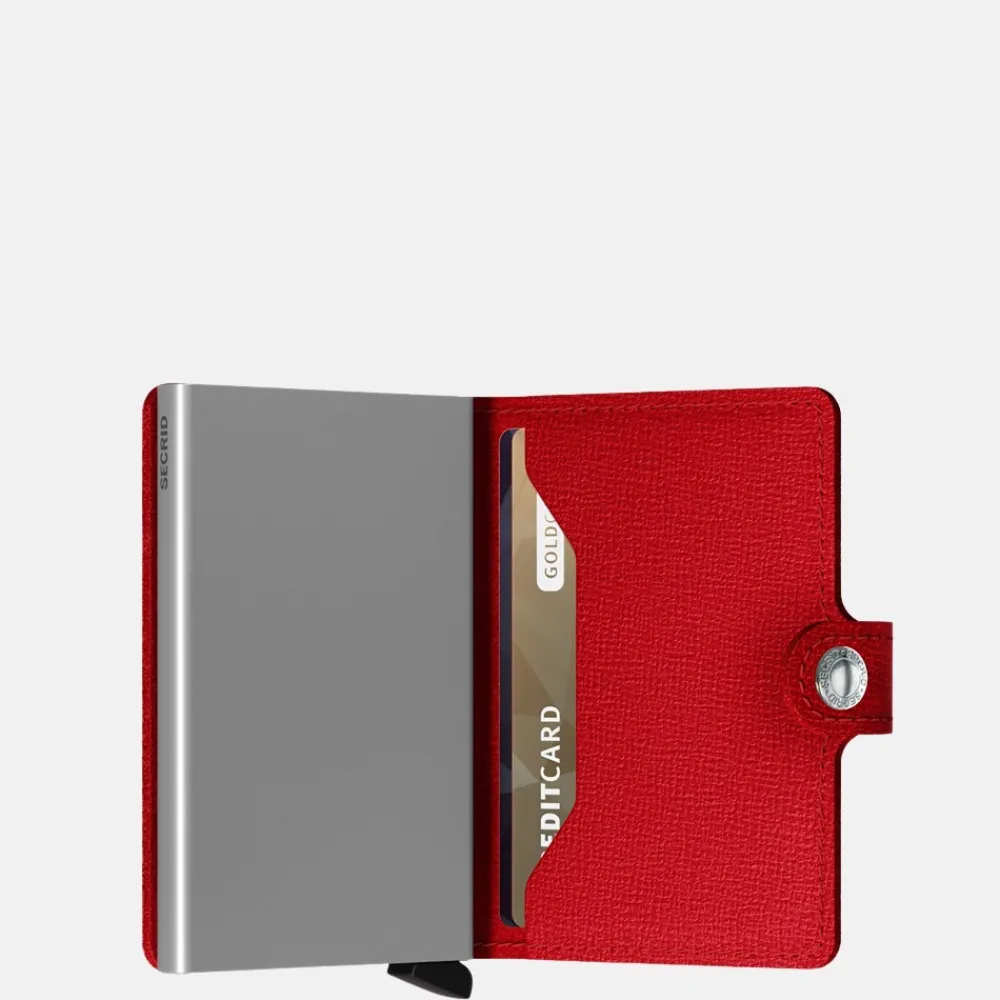 Pasjeshouders | Heren Portemonnees^Secrid Miniwallet pasjeshouder crisple red