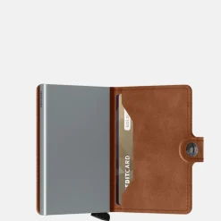 Pasjeshouders | Heren Portemonnees^Secrid Miniwallet pasjeshouder vintage cognac