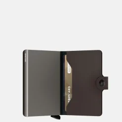 Pasjeshouders | Heren Portemonnees^Secrid Miniwallet pasjeshouder matte truffle
