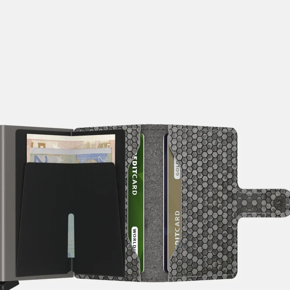 Pasjeshouders | Heren Portemonnees^Secrid Miniwallet pasjeshouder hexagon grey