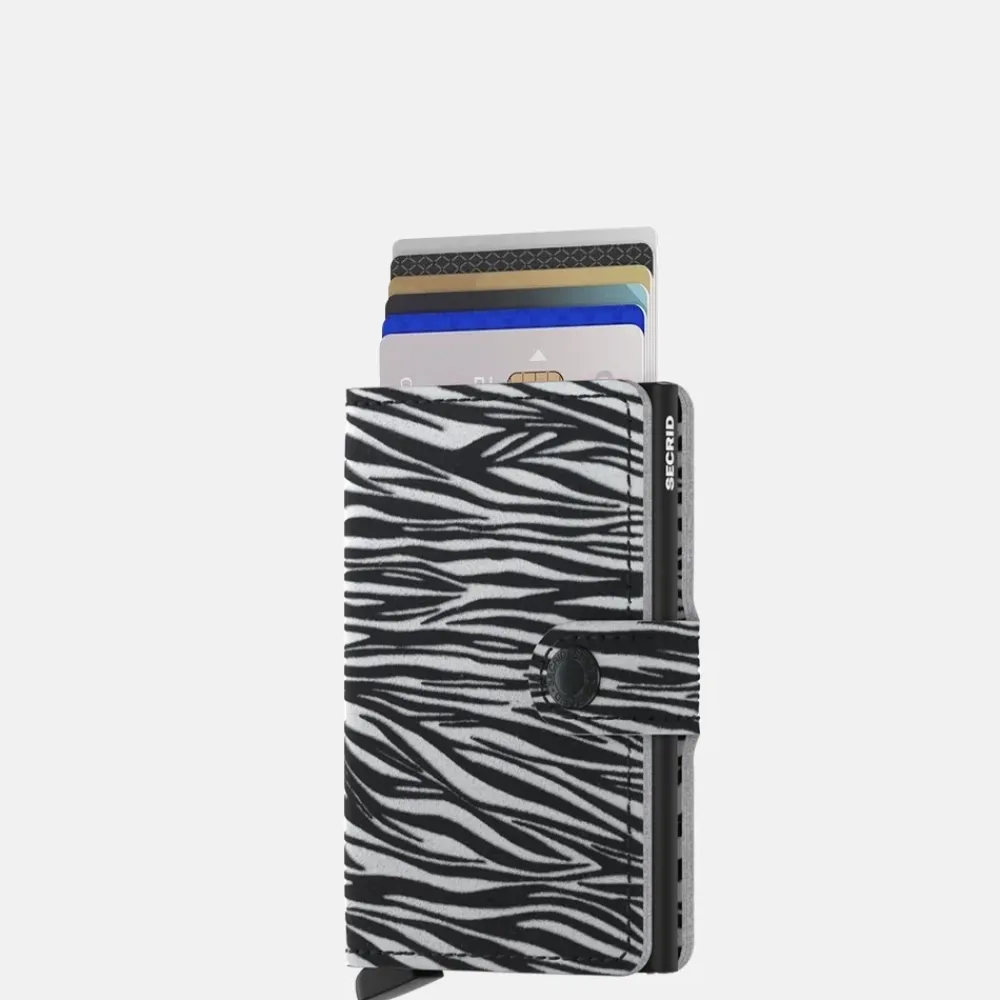 Pasjeshouders | Heren Portemonnees^Secrid Miniwallet pasjeshouder zebra light grey
