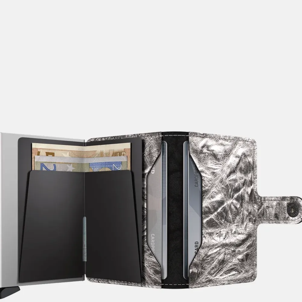 Pasjeshouders | Heren Portemonnees^Secrid Miniwallet pasjeshouder crunch silver
