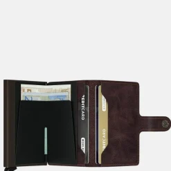 Pasjeshouders | Heren Portemonnees^Secrid Miniwallet pasjeshouder vintage chocolate