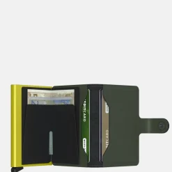 Pasjeshouders | Heren Portemonnees^Secrid Miniwallet pasjeshouder matte green & lime