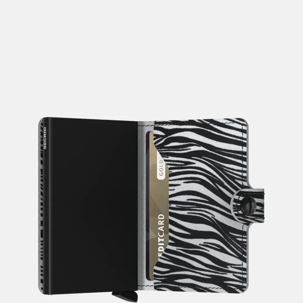 Pasjeshouders | Heren Portemonnees^Secrid Miniwallet pasjeshouder zebra light grey