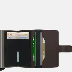 Pasjeshouders | Heren Portemonnees^Secrid Miniwallet pasjeshouder matte truffle