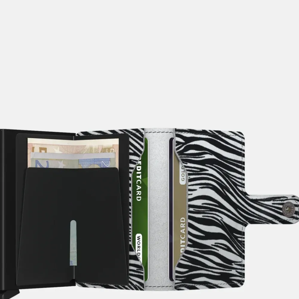 Pasjeshouders | Heren Portemonnees^Secrid Miniwallet pasjeshouder zebra light grey