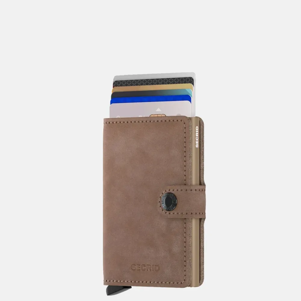 Pasjeshouders | Heren Portemonnees^Secrid Miniwallet vintage taupe