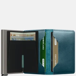 Pasjeshouders | Heren Portemonnees^Secrid Slimwallet Inox Dusk pasjeshouder dusk teal