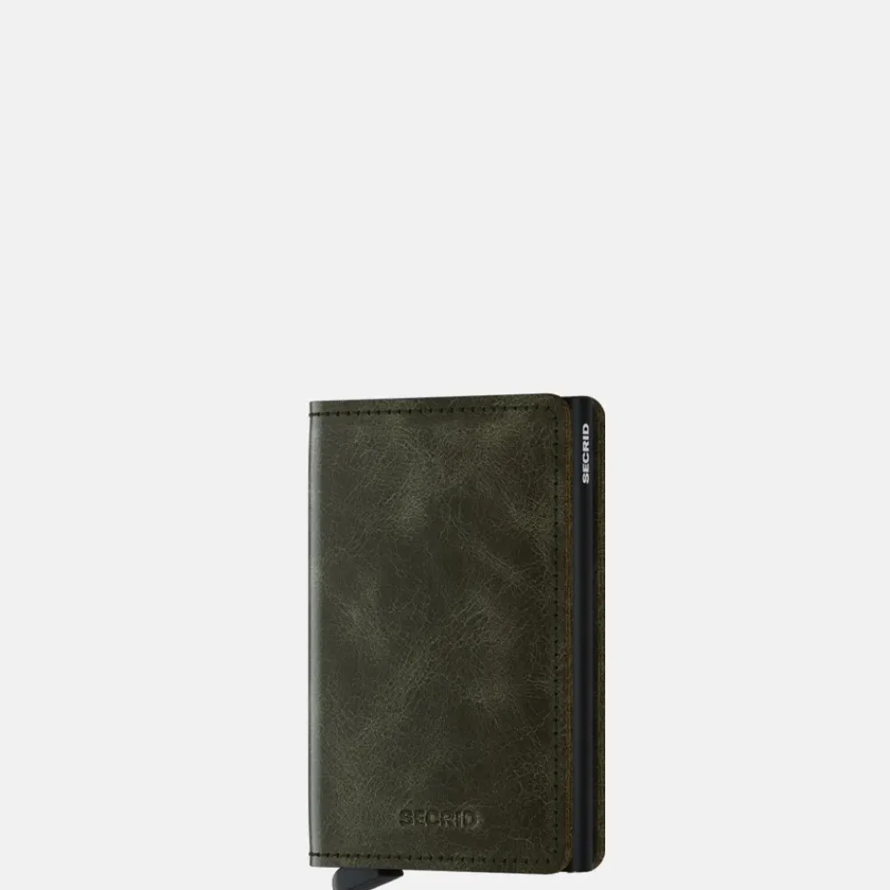Pasjeshouders | Heren Portemonnees^Secrid Slimwallet pasjeshouder olive black