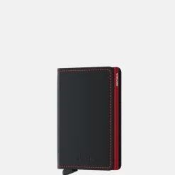 Pasjeshouders | Heren Portemonnees^Secrid Slimwallet pasjeshouder matte black red