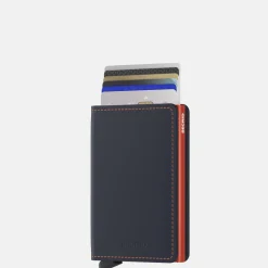 Pasjeshouders | Heren Portemonnees^Secrid Slimwallet pasjeshouder matte night blue orange