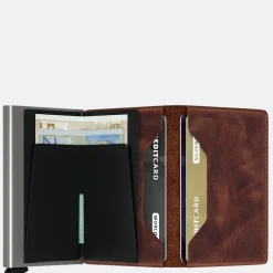 Pasjeshouders | Heren Portemonnees^Secrid Slimwallet pasjeshouder vintage brown