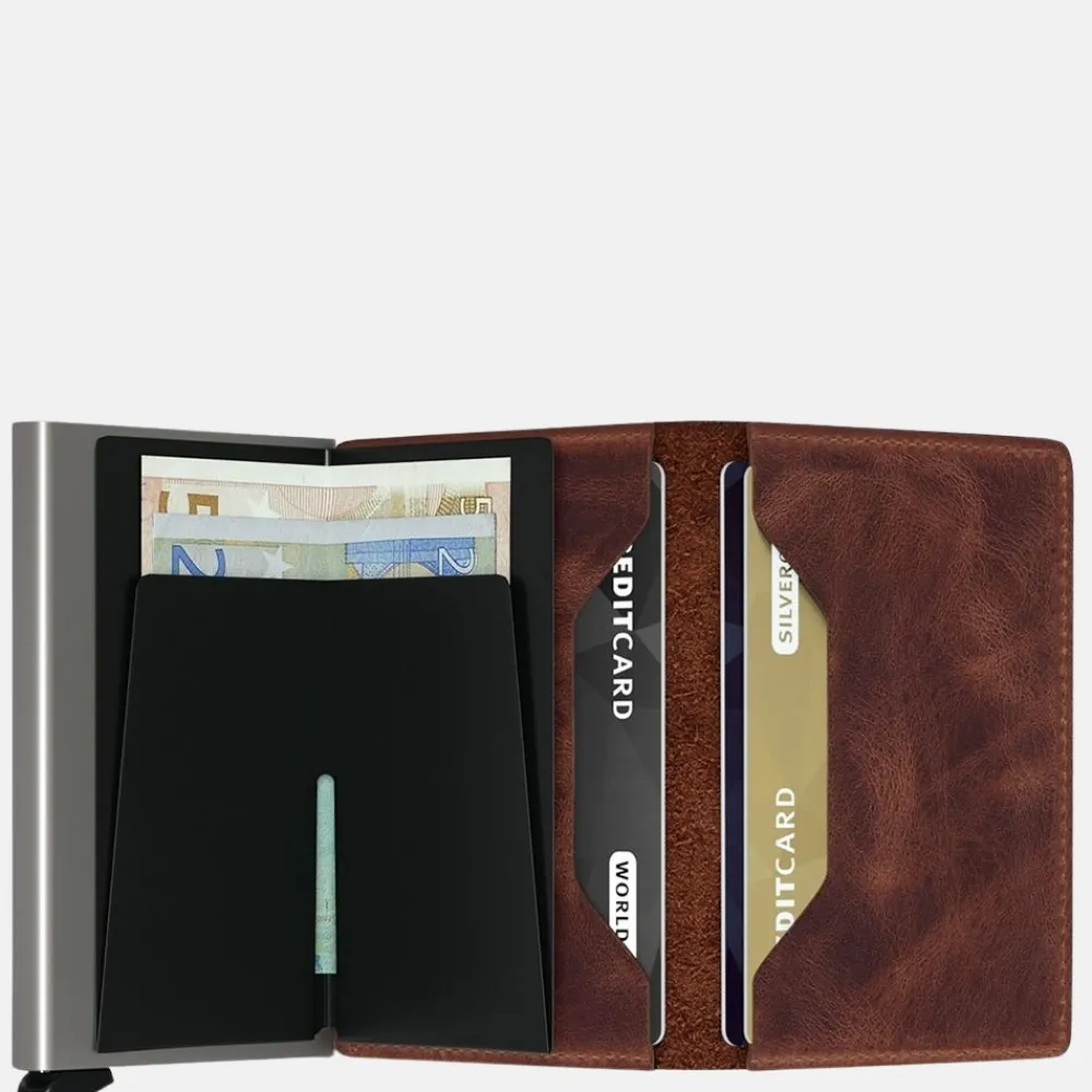 Pasjeshouders | Heren Portemonnees^Secrid Slimwallet pasjeshouder vintage brown