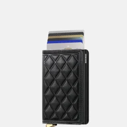 Pasjeshouders | Heren Portemonnees^Secrid Slimwallet pasjeshouder emboss diamond black
