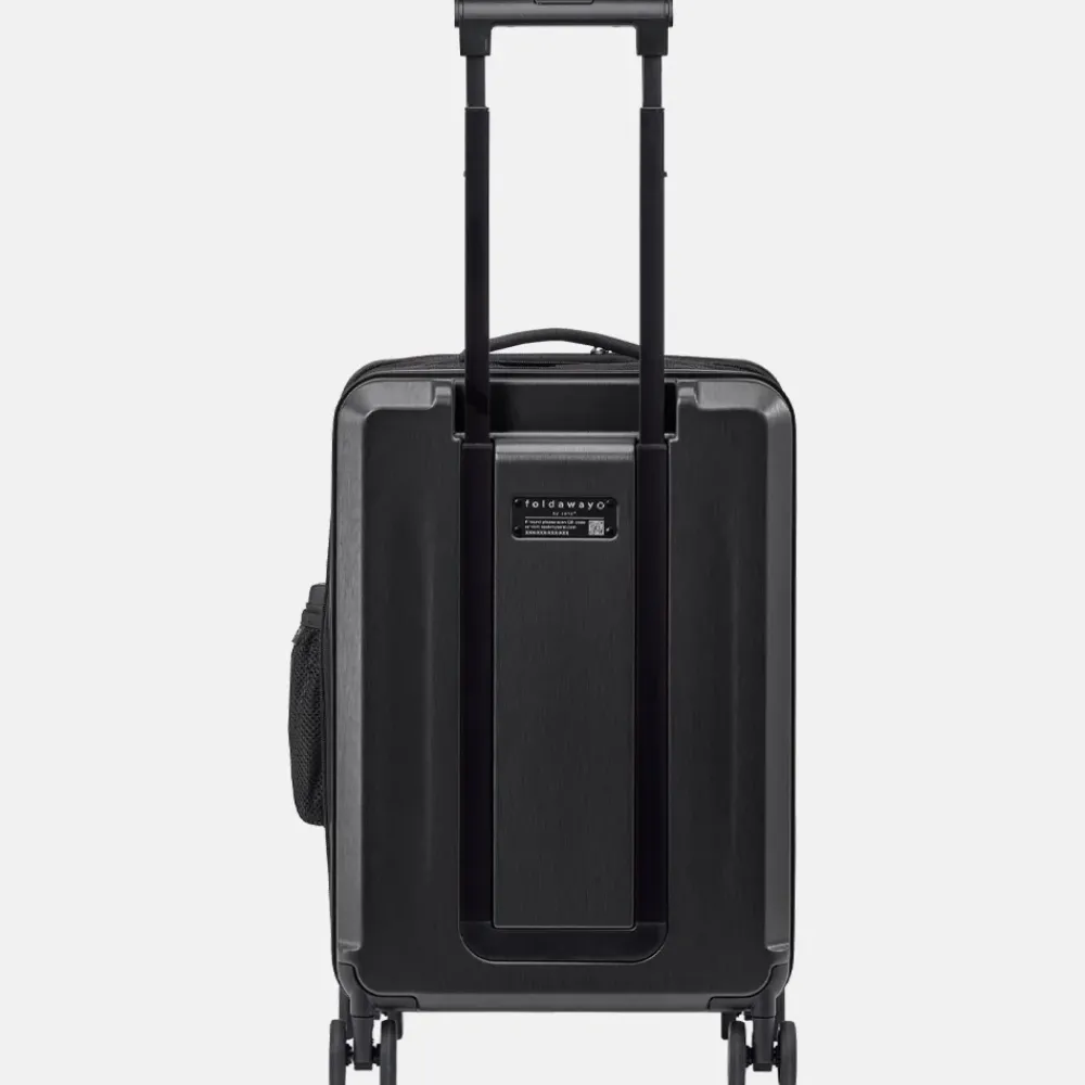 Handbagage Koffers^Senz Foldaway handbagage koffer opvouwbaar 55 cm pure black