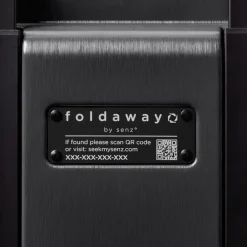 Handbagage Koffers^Senz Foldaway handbagage koffer opvouwbaar 55 cm pure black