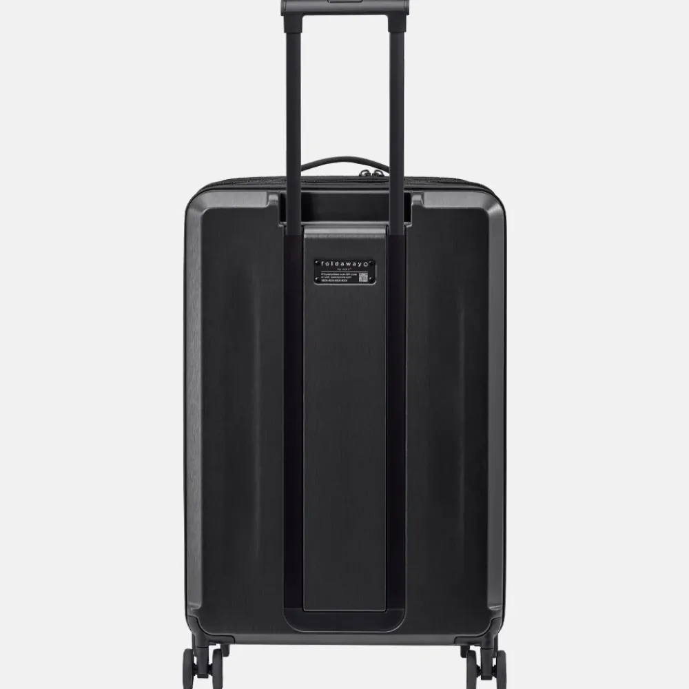 Reiskoffers^Senz Foldaway koffer opvouwbaar 66 cm pure black