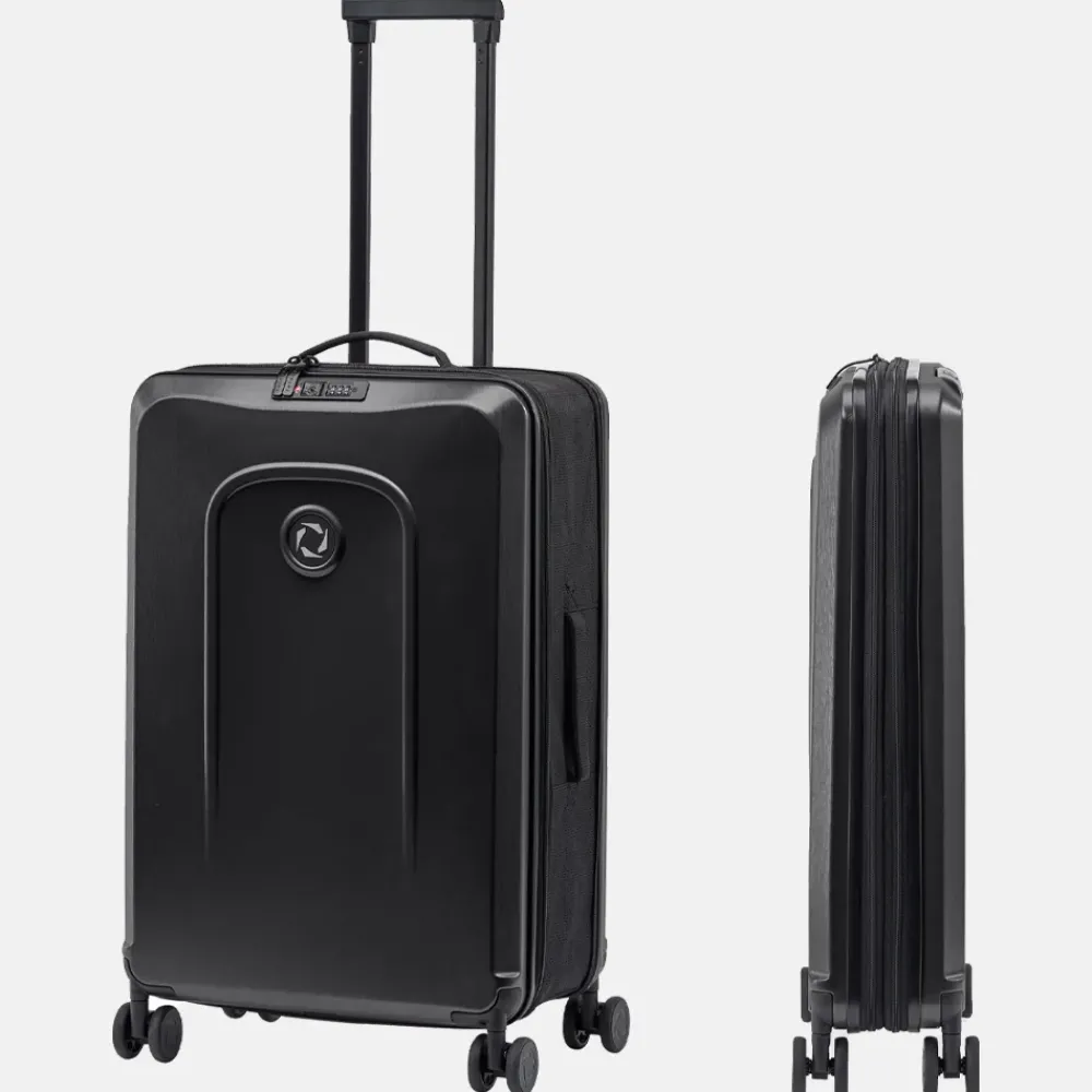 Reiskoffers^Senz Foldaway koffer opvouwbaar 66 cm pure black