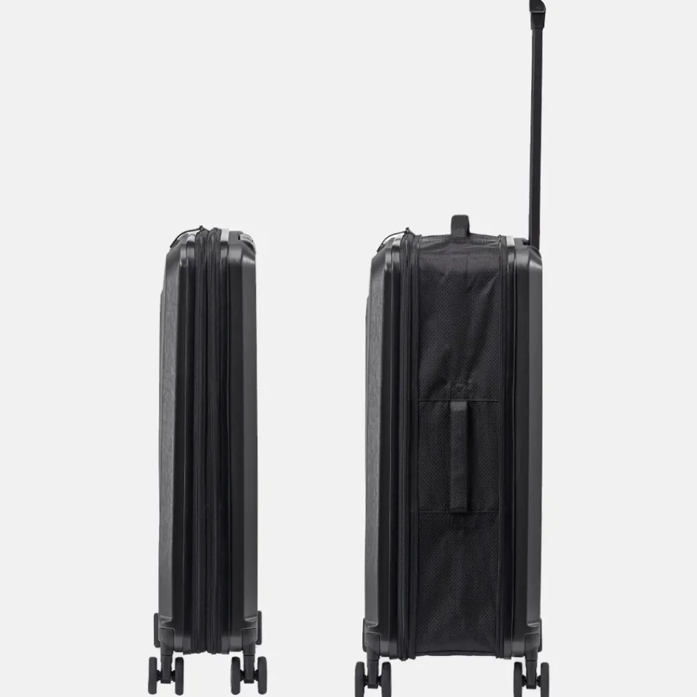 Reiskoffers^Senz Foldaway koffer opvouwbaar 66 cm pure black