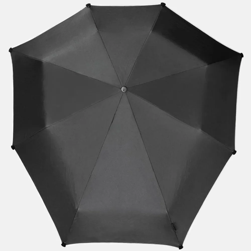 Paraplu'S^Senz Mini Automatic paraplu pure black reflective