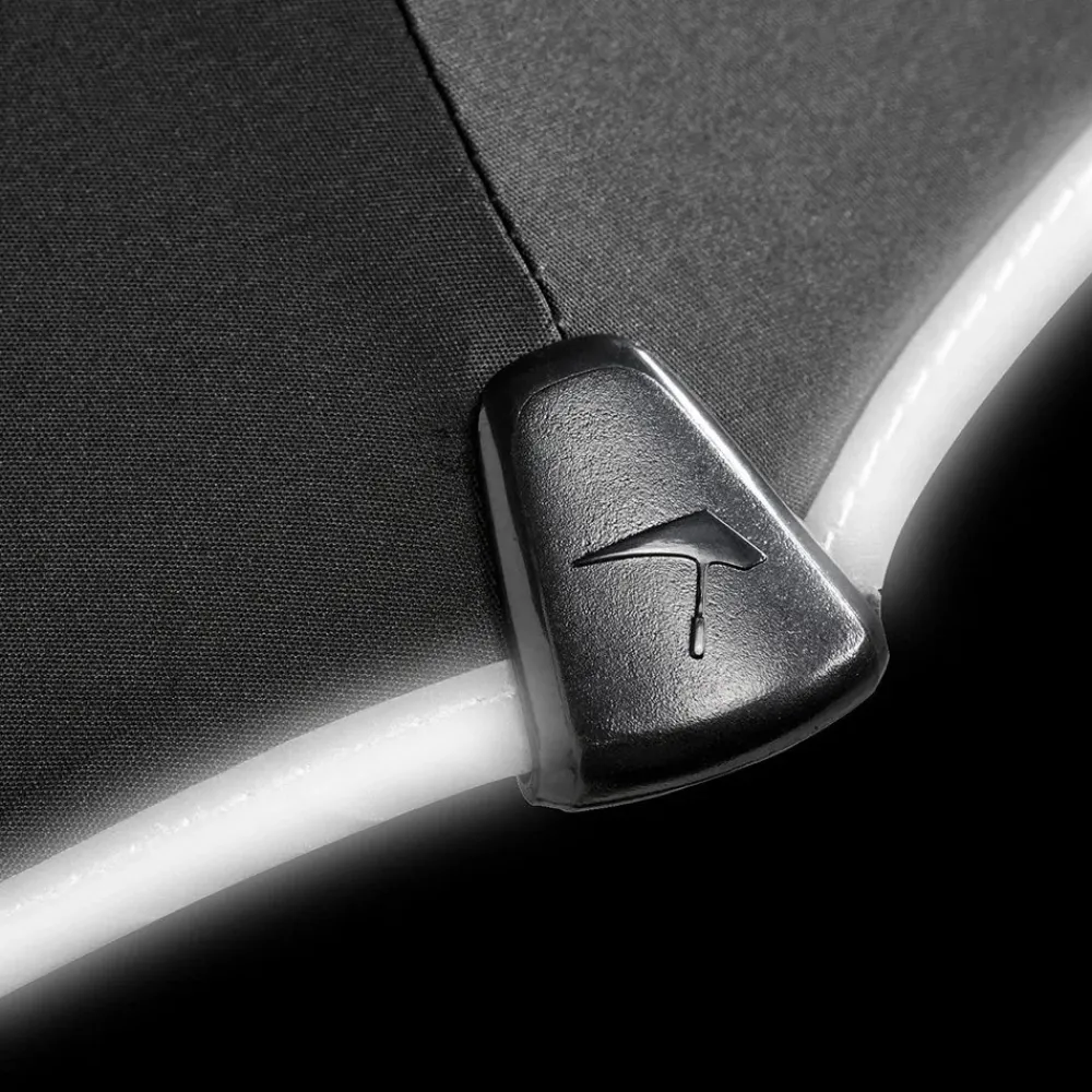 Paraplu'S^Senz Mini Automatic paraplu pure black reflective