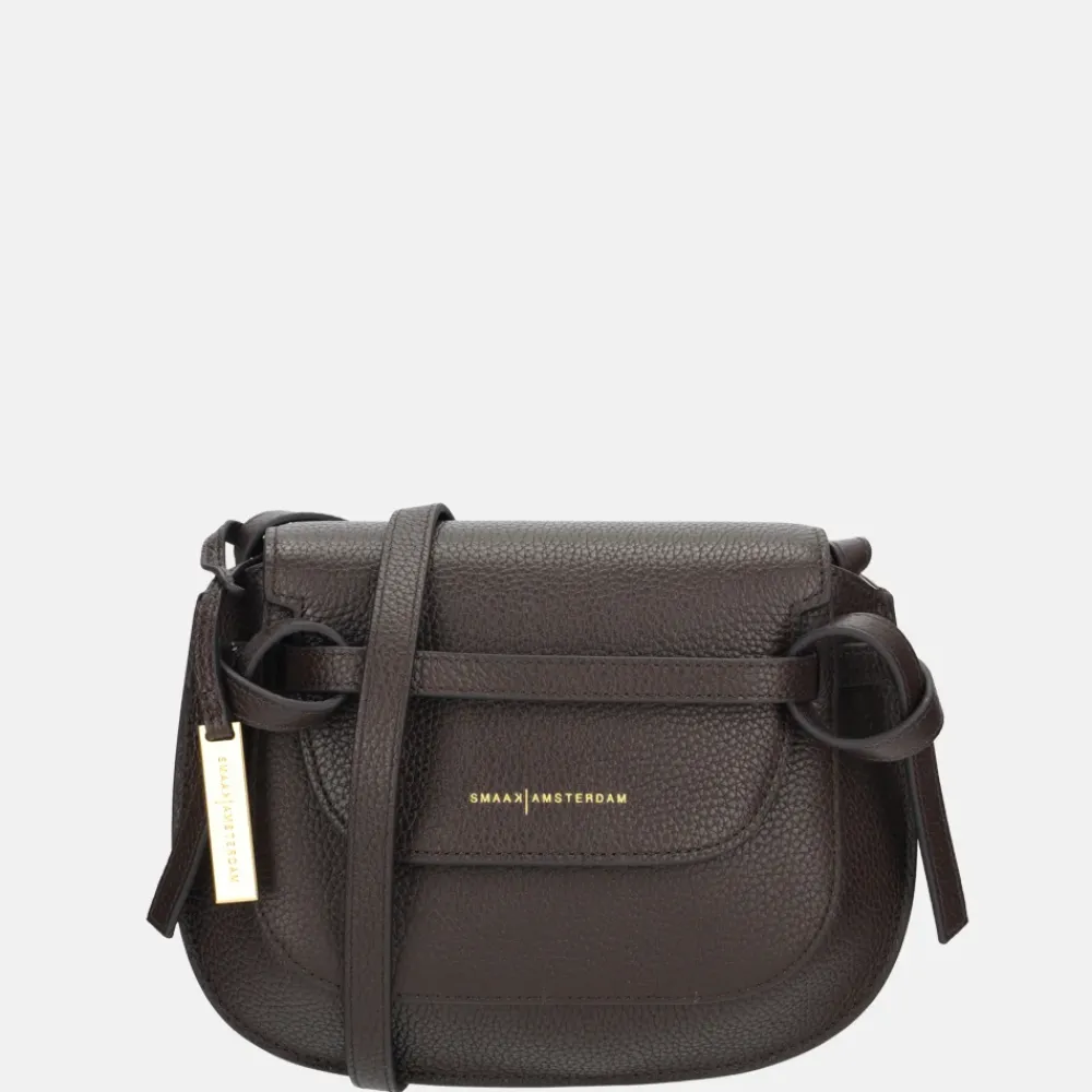 Crossbody Tassen^Smaak Amsterdam Clint crossbody tas dark chocolat