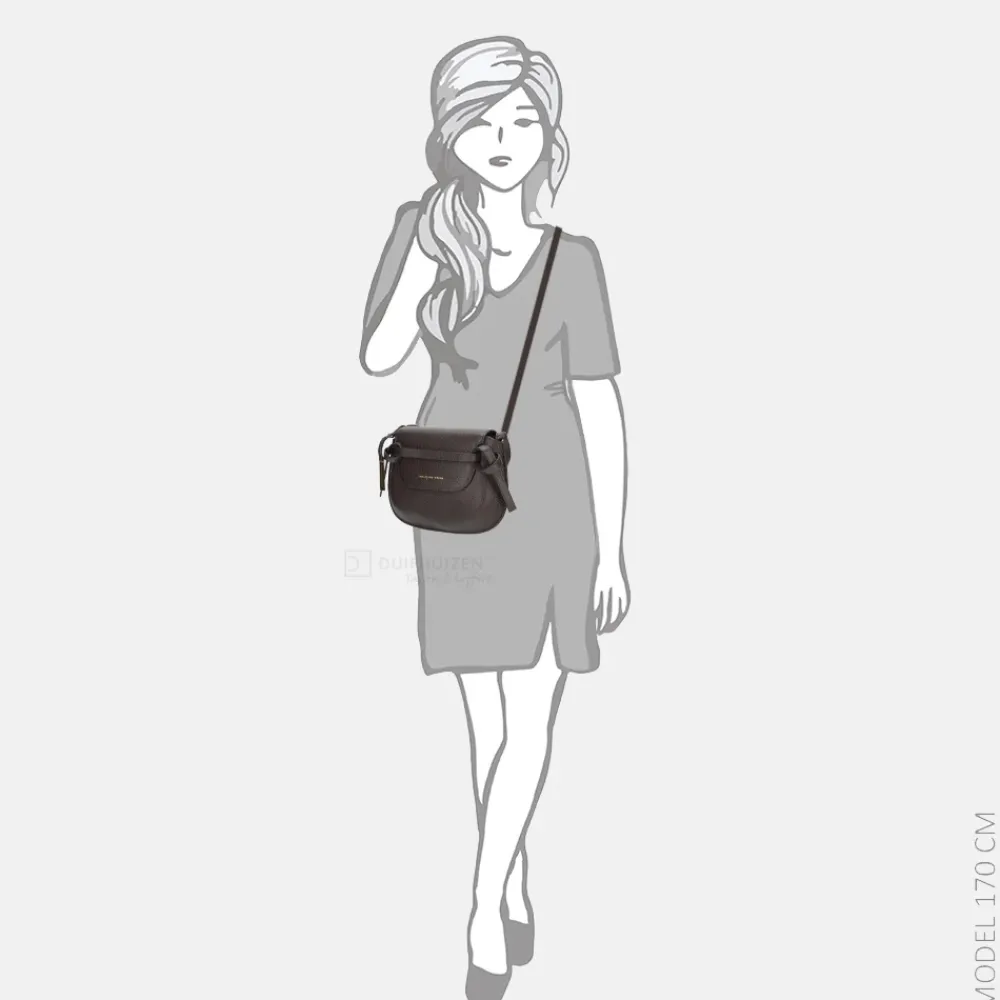 Crossbody Tassen^Smaak Amsterdam Clint crossbody tas dark chocolat
